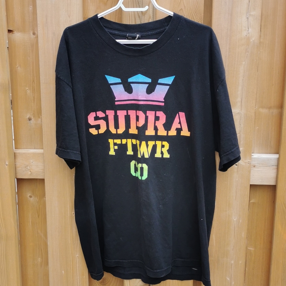 Vintage supra rainbow shirt/tee